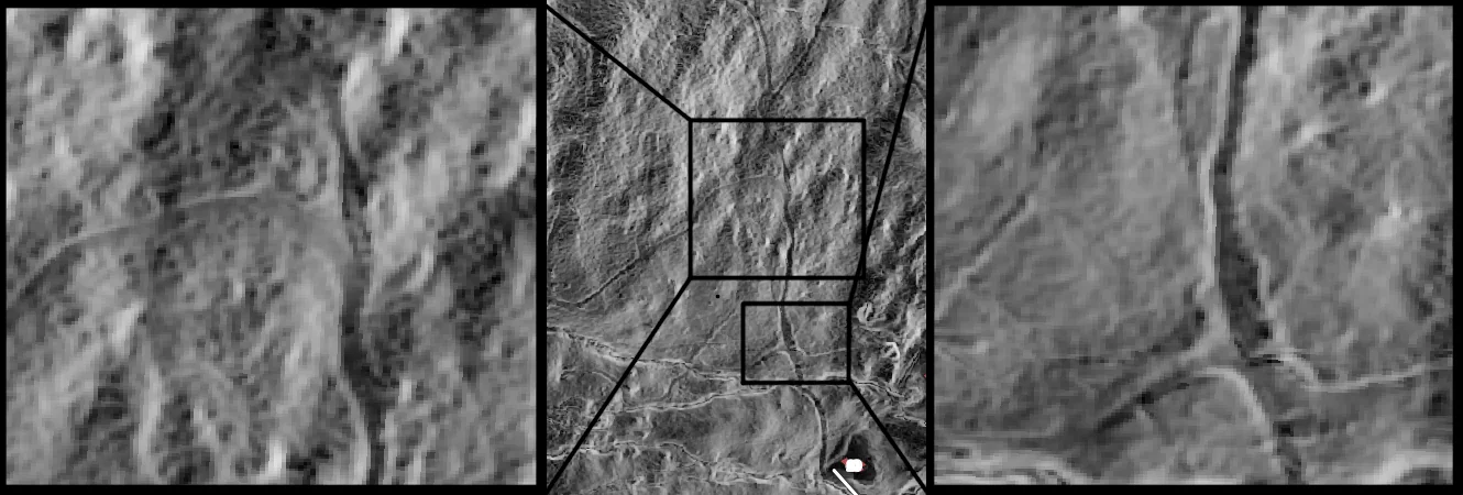 Detecting trails with slope