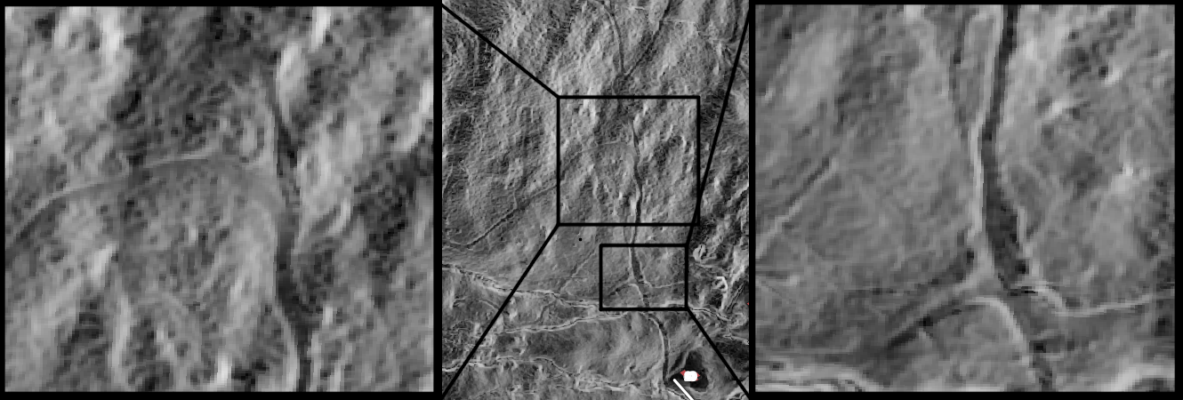 Detecting trails with slope