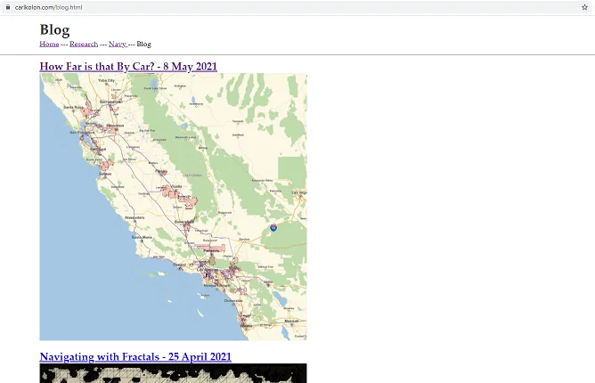 My main blog page. Gross!